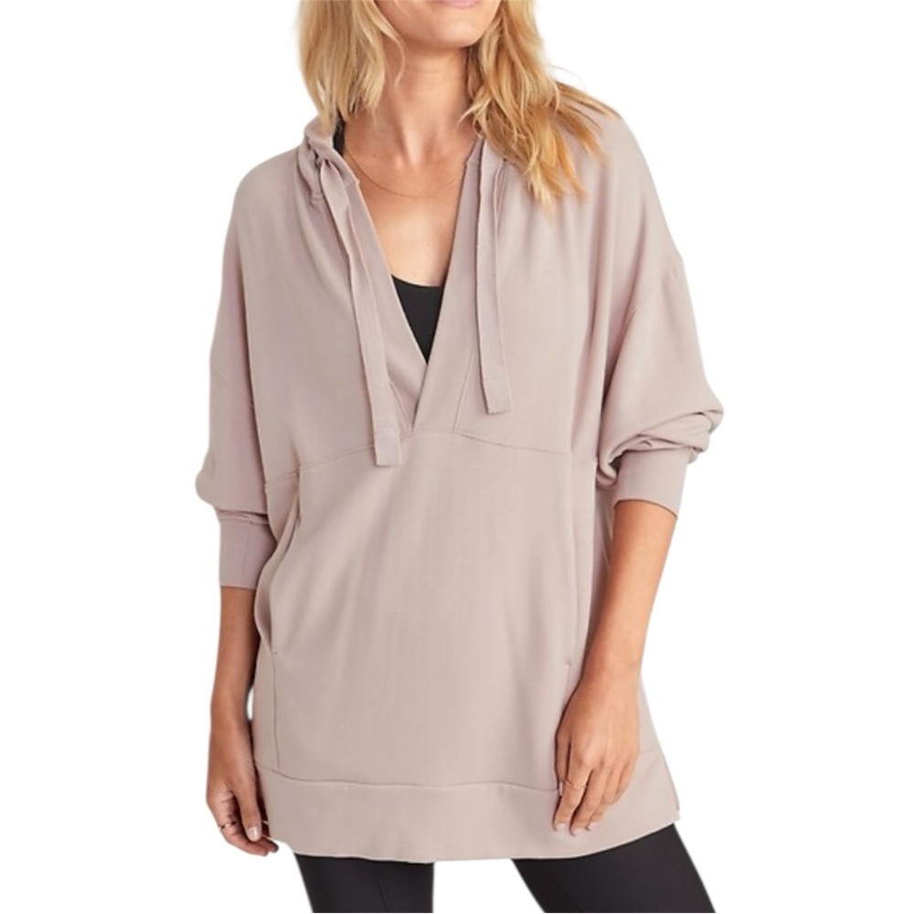NWT Old Navy Cream Hooded Pullover Oversized Sweatshirt